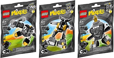 Набор LEGO Миксели - серая коллекция