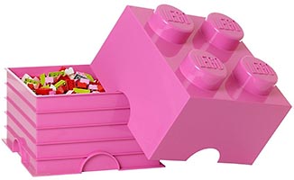 Набор LEGO Коробка для хранения - розовый кубик