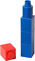 Набор LEGO Square Drinking Bottle – Blue with Red Lid