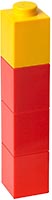 Набор LEGO 5004897 Square Drinking Bottle – Red with Yellow Lid