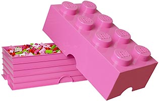 Набор LEGO 8 stud Bright Purple Storage Brick