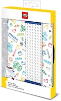 Набор LEGO Записная книжка, 96 листов, линейка, с закладкой, цвет: голубой