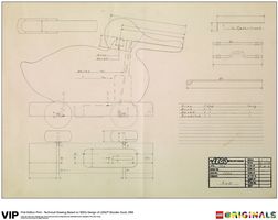 Набор LEGO 5005999 1st Edition of Wooden Duck Print, 1958