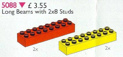Набор LEGO 5088 Длинные бимы, 2 x 8