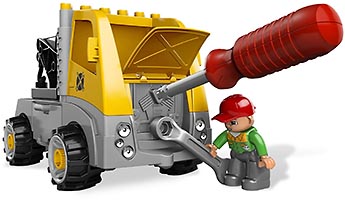 Набор LEGO Авторемонтная мастерская за работой