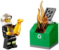 Набор LEGO Мотоцикл пожарника