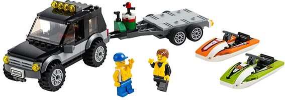 Набор LEGO 60058 Внедорожник с катером