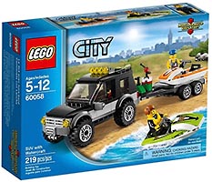 Набор LEGO Внедорожник с катером