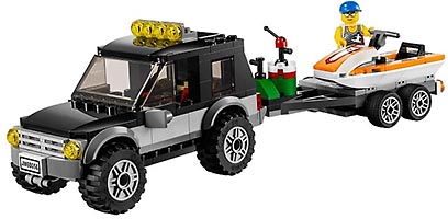 Набор LEGO Внедорожник с катером