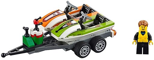 Набор LEGO Внедорожник с катером