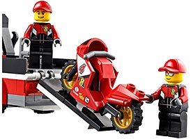 Набор LEGO Перевозчик гоночных мотоциклов