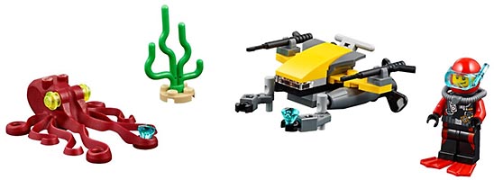 Набор LEGO 60090 Глубоководный скутер
