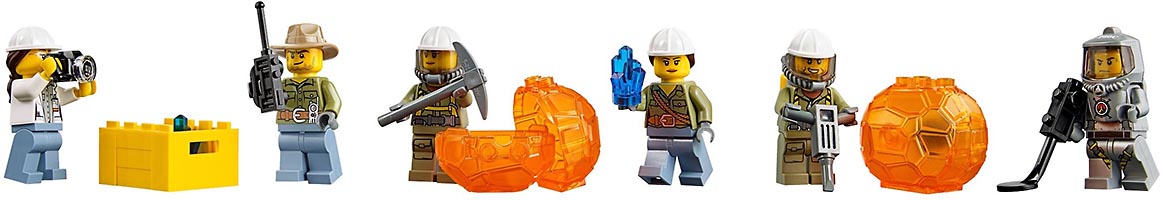 Набор LEGO Грузовой вертолет исследователей вулканов