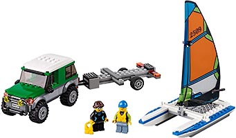 Набор LEGO Внедорожник с прицепом для катамарана