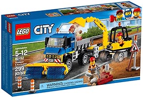 Набор LEGO Уборочная машина и экскаватор