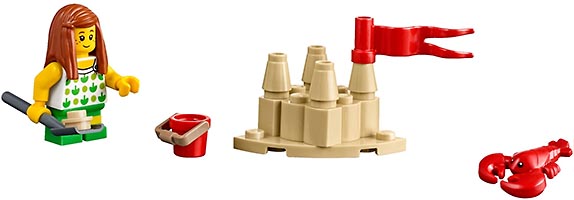 Набор LEGO Праздник на пляже - жители LEGO CITY