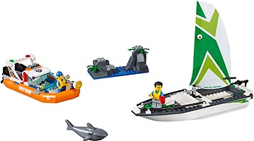 Набор LEGO 60168 Спасение парусной лодки