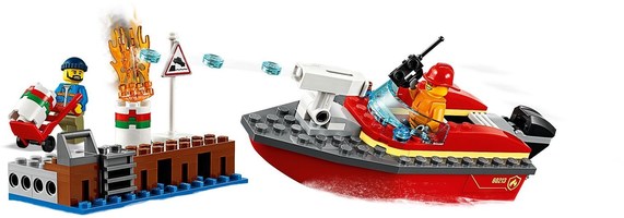 Набор LEGO Пожар в порту