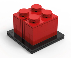 Набор LEGO 6436693 Buildable 2 x 2 Red Brick