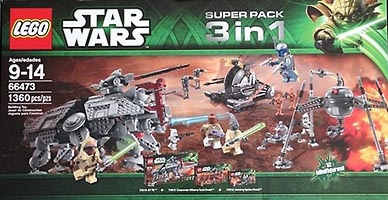 Набор LEGO 66473 Звездные войны - Суперпак 3 в 1 (75015, 75016, 75019)