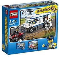 Набор LEGO 66476 Город Суперпак 3 в 1 (60001, 60011, 60043)