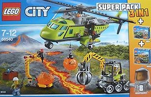 Набор LEGO 66540 Город Суперпак 3 в 1 (60121, 60122, 60123)