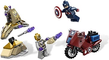 Набор LEGO Мотоцикл Капитана Америки