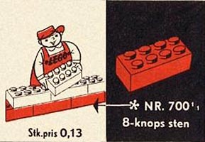 Набор LEGO 700.1.1 Кирпичики 2 x 4