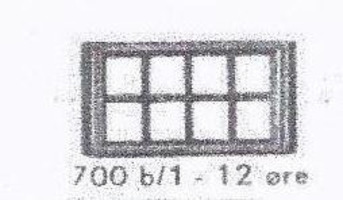 Набор LEGO 700.B.1 Отдельное окно 1 x 4 x 2 (без стекла)