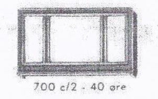 Набор LEGO 700.C.2 Трехстворчатое окно 1 x 6 x 3 (со стеклом)