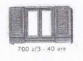 Набор LEGO 700.C.3 3-х стрворчатое окно 1 x 6 x 3 (со стеклом)