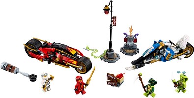 Набор LEGO 70667 Мотоцикл-клинок Кая и снегоход Зейна