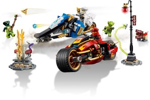 Набор LEGO Мотоцикл-клинок Кая и снегоход Зейна