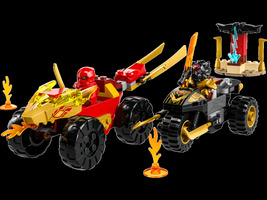 Набор LEGO 71789 Kai and Ras's Car and Bike Battle