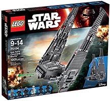 Набор LEGO Командный шаттл Кайло Рена™