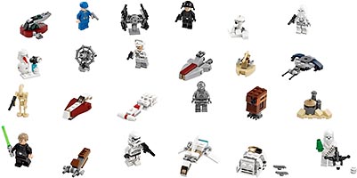 Набор LEGO Новогодний календарь, Звездные войны