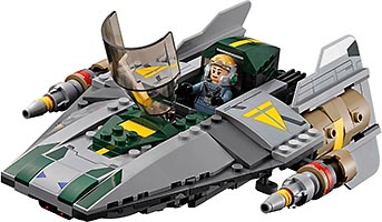 Набор LEGO Усовершенствованный истребитель TIE Дарта Вейдера против Звёздного истребителя A-Wing