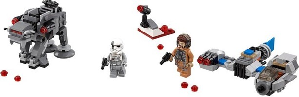 Набор LEGO 75195 Бой пехотинцев Первого Ордена против спидера на лыжах