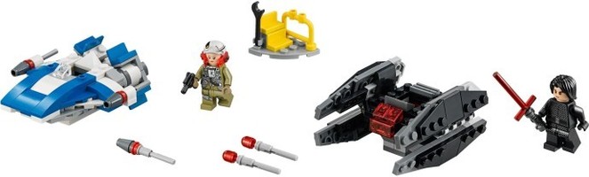 Набор LEGO 75196 Истребитель типа A против бесшумного истребителя СИД