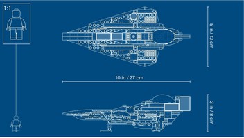 Набор LEGO Звёздный истребитель Энакина