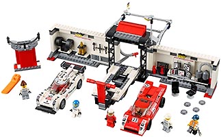 Набор LEGO 75876 Пит-лейн Porsche 919 Hybrid и Porsche 917K