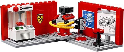 Набор LEGO Феррари FXX K и Центр разработки и проектирования