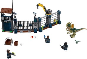 Набор LEGO 75931 Нападение дилофозавра на сторожевой пост