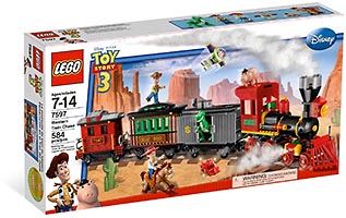 Набор LEGO Ковбойское преследование поезда
