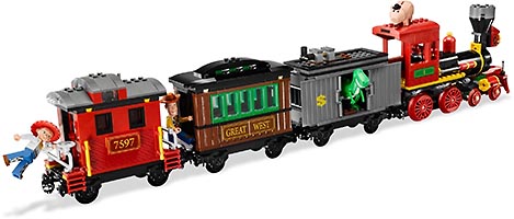 Набор LEGO Ковбойское преследование поезда