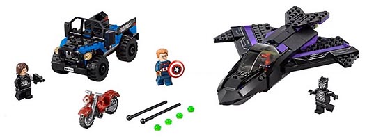 Набор LEGO 76047 Преследование Чёрной Пантеры