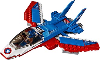 Набор LEGO Воздушная погоня Капитана Америка