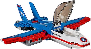 Набор LEGO Воздушная погоня Капитана Америка