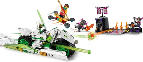 Набор LEGO White Dragon Horse Bike