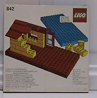 Набор LEGO 842 Строительные пластины, красная и синяя